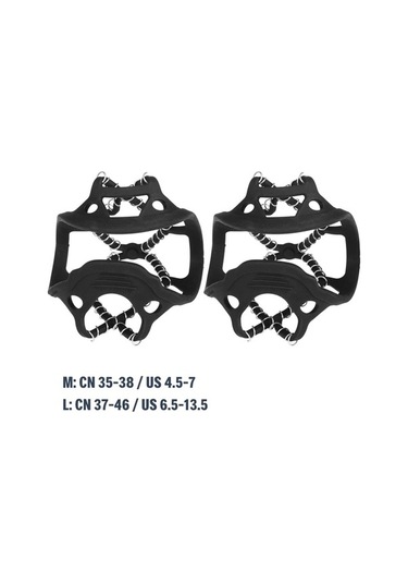 Novahub Çok Renkli Buz Crampon Kış Kar Botu Kapatıcılar, Kaymaz Çekiş Çivileri, Buz Tutucu Çok Renkli