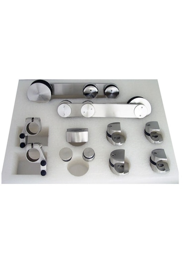 Ht-8101E-Set Lama Paslanmaz Sürme Cam Kapı Mekanizma Seti