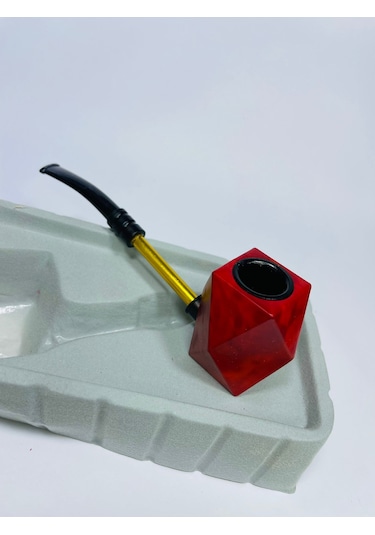 Alcan HG710 Ahşap Görünümlü Sert Akrilik Pipo 10 CM