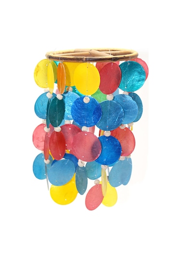 Sedefli Rüzgar Çanı Model 3 Çok Renkli