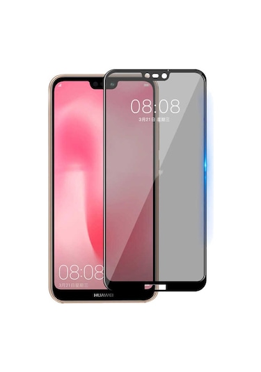 Butam Bilişim Huawei P20 Pro Uyumlu New 5d Privacy Temperli Ekran Koruyucu
