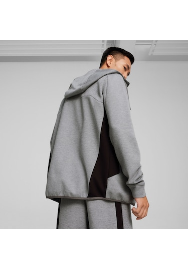 Puma Bmw Mms Hooded Fermuarlı Erkek Gri Sweatshirt 62414403 001