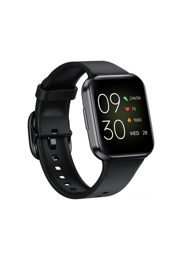 Geeroyoo Siyah Bt 5.0 Akıllı Saat - 1.6" Tft 2.5d Dokunmatik Ekran, Kalp Atımı/kan Basıncı/sıcaklık Monitörü, Ip67 Su Geçirmez, 300mah Pil