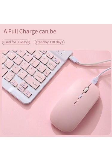 Springsun "ultra İnce Kablosuz Klavye - İphone Uyumlu, İpad Ve Bilgisayarlar İçin Uzun Pil Ömrü İle 44 Saat Kullanım"