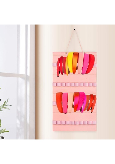 Suntek Kafa Bandı Organizatör Asma Duvar Dolap Kapısı Pembe Pembe