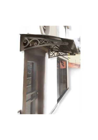 Metal Taşıyıcılı Kapı Üstü Pratik Sundurma 140x120 Md2