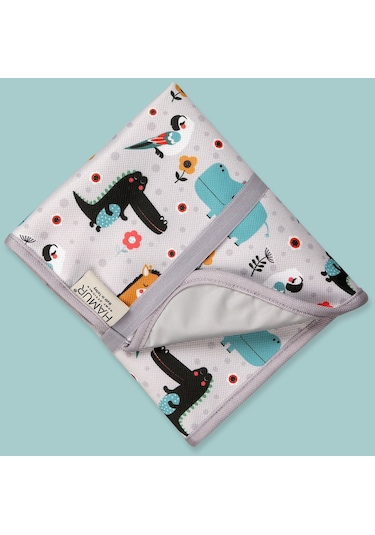 Anne Bebek Bakım Örtüsü Yenidoğan Alt Açma Değiştirme Animal Organizer Pedi Minderi Çift Taraflı