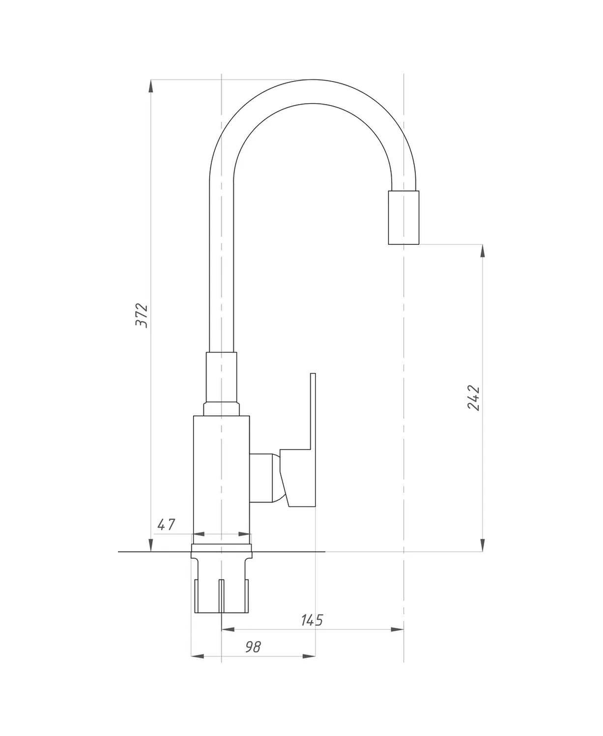 Santehvill' Mutfak İçin Esnek Gri Musluk 243592135 Gri