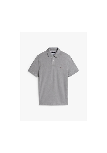Tommy Hilfiger Erkek 1985 Regular Polo T-shirt-13315 Medıum Grey Heather