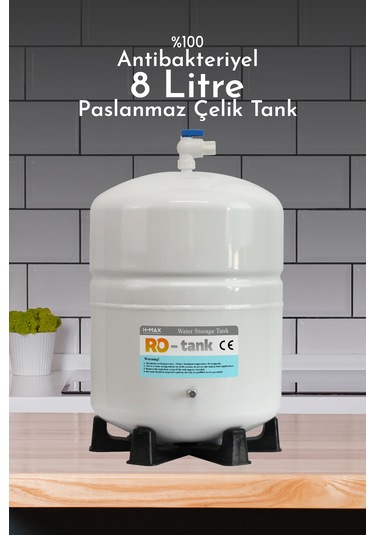 Su Arıtma Cihazı Su Tankı 2.2 Galon 8 Lt Tank Vanası Dahil