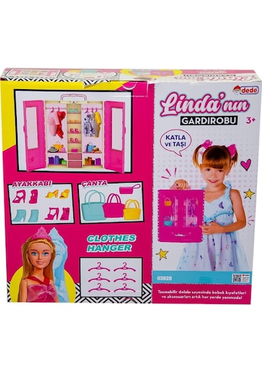 Dede Oyuncak Linda'nın Bebekli Gardırobu 03828 