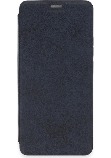 Xiaomi Redmi Note 13 4g Kılıf Flip Cover - Lacivert Düz Renkli