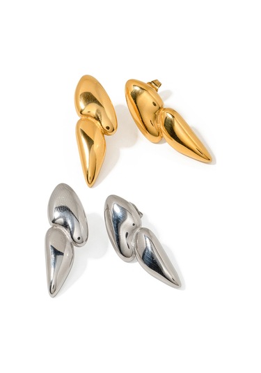 Şık 18 Ayar Altın Paslanmaz Çelik Küpeler Şalgam Küpeler Küpeler Altın Kaplama Küpeler Diğer