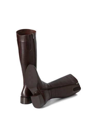 Marrone Brown Çizme Kadın 25k9713 Vergelio Skin Boot Marrone Brown