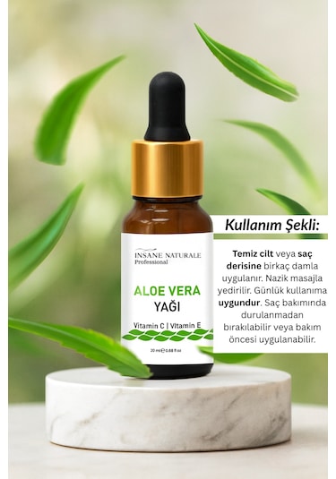 Insane Naturale Aloe Vera Yağ 20 Ml