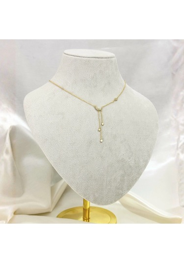 Ay Yıldız Y Kolye Gold Gold