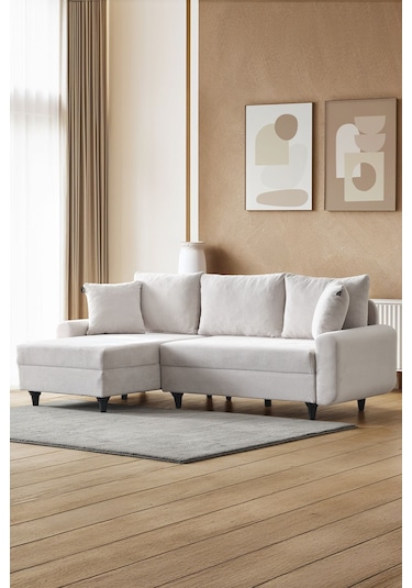 Kagu Corner Flavia Köşe Takımı Ekru