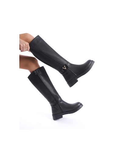 Amira Soğuk Geçirmez Kışlık Kadın Çizme Siyah