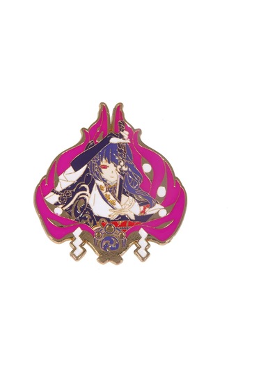 Oyun Genshin Etki Emaye Pim Anime Wendi Zhongli Keqing Tartaglia Hu Tao Raiden Shogun Raiden Shogun Çok Renkli