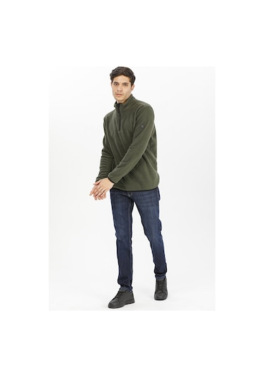 Exuma Yarım Fermuarlı Polar 2312001-khaki Yeşil