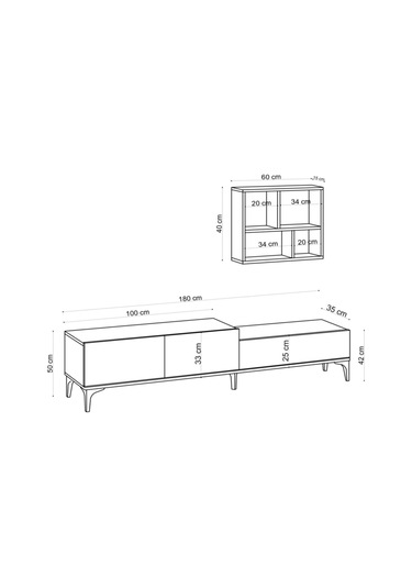 Decormet Lott Tv Ünitesi Safir Meşe -dec-20073 Diğer