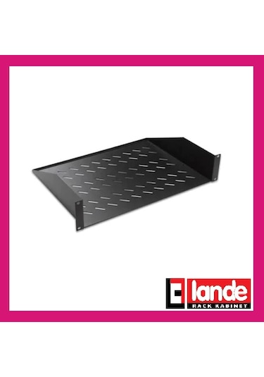 Lande Sabit Raf 1U 19" Rack Mount 2 Noktadan Bağlantılı Kabinet R