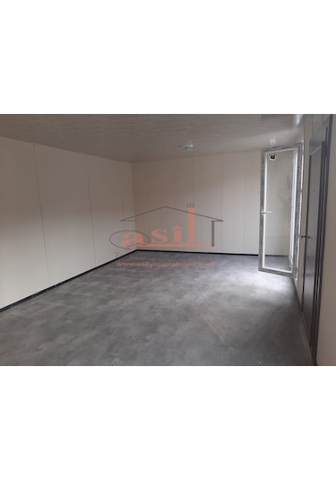 21M² Ahşap Desenli Betopanlı Çatı+Verandalı Modern Ev Konteyner