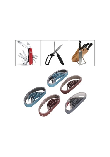 Lemestar 30'lik Zımpara Kayış Seti - 80-1000 Kum Çeşitleri, Bıçak Bileme Ve Metal Zımparalama İçin Dayanıklı