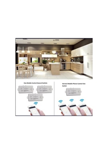 Tuya Wifi Destekli 2 Kanal Çıkışlı Akıllı Uzaktan Kontrol