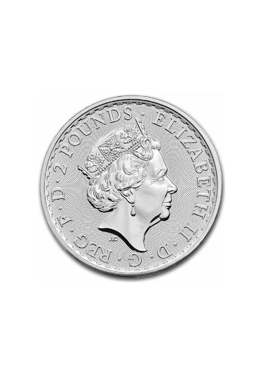 AgaKulche Büyük Britanya Kraliçe II. Elizabeth 2023 1 Ons Gümüş Sikke Coin