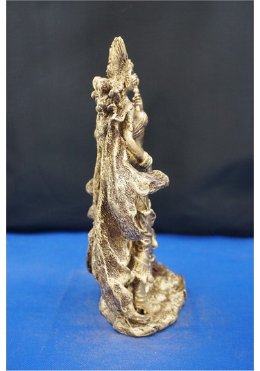 Frigga Tanrıca Heykeli - 25 Cm Mitolojik Dekoratif Biblo, Ev & Ofis Aksesuarı Altın