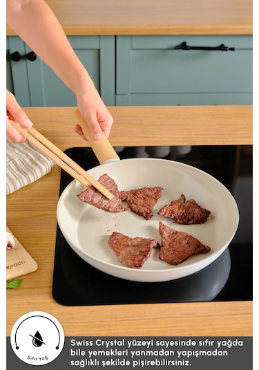 Karaca x Refika Swiss Crystal Almond Cream 30 Cm Tava Ind