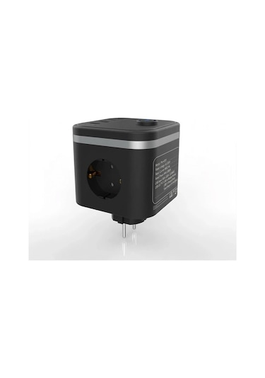 Termal Akım Korumalı Isıya Dayanıklı 3'lü Duvar Tipi Priz 2x Usb 2x Typce 3680 W 0 M