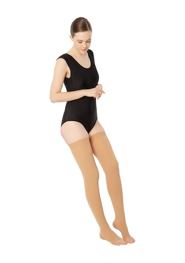 Diz Üstü Varis Çorabı Açık Burun Orta Basınç 20-30 Variteks 911 (282110467)