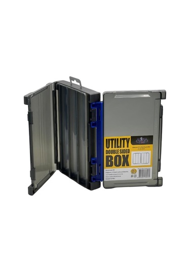 Albastar Elite Utility Çift Taraflı Balıkçı Kutusu 18.5cm 6 Göz