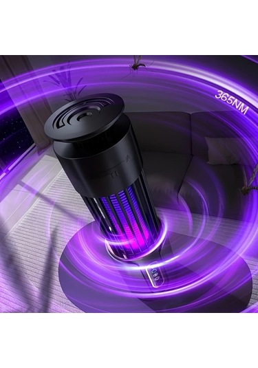 Motion003 Gri Şarj Edilebilir 2si 1 Arada Böcek Kovucu Ve Gece Lambası Ev Ofis İçin