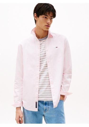 Regular Fit Oxford Erkek Pembe Gömlek-6378 Precious Pink
