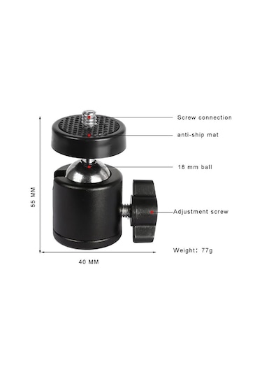 Tripod Slr Projeksiyon Kamera Ve Ring Light Için 360 Derece Döneb