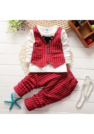 Novahub Toksik Olmayan Bebek Yeleği Takımı - Kırmızı, 100 Cm, Hafif Ve Konforlu