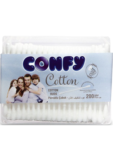 Confy Kulak Temizleme Çubuğu - 200 Adet