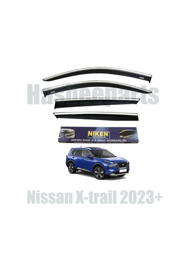 Nissan Xtrail Kromlu Cam Rüzgarlığı Niken 2023+ Sonrası Uyumlu