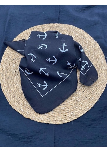 Herşey Nota Çapa Denizci Fular Bandana