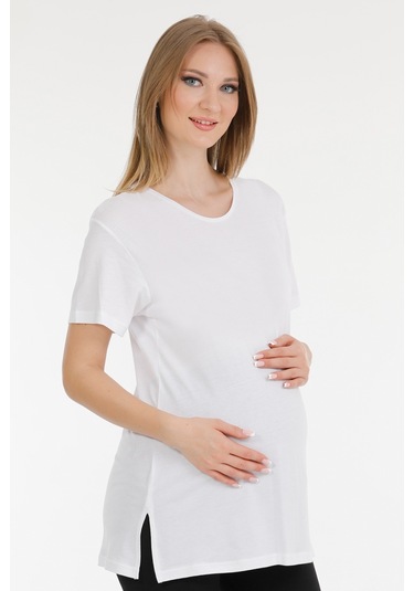 Parlingerie Hamile Tshırt Beyaz
