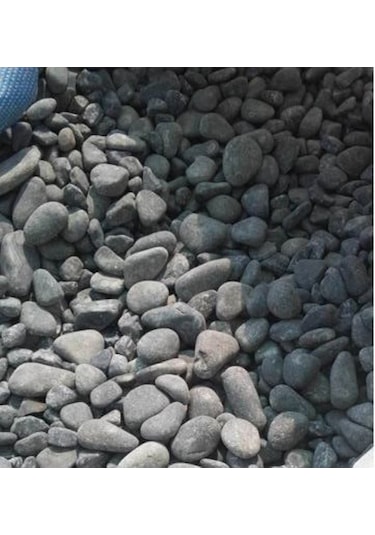 Siyah Dolomit Taşı 25 KG 4-6 CM Bahçe Taşı Siyah Bazalt Taşı