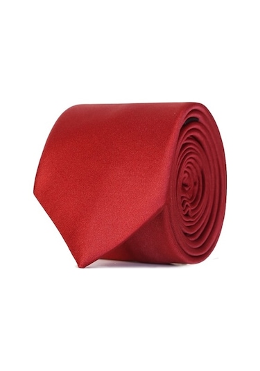 Morven Erkek Bordo Basic Kravat Bordo