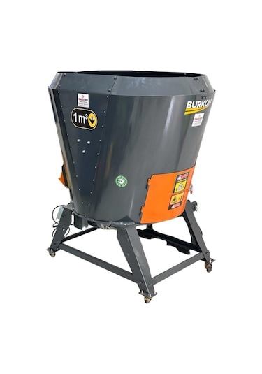 Burkon 1m³ Yem Karma Makinesi 220v