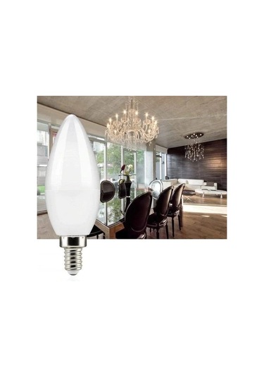 Şila Led Buji Tipi 7w Ampul E14 Duy Sıcak Beyaz 4000k Aydınlatma A++