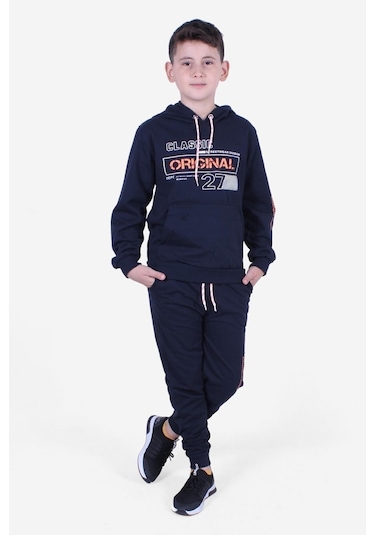 Fyk Kids 3'lü Erkek Çocuk Kapüşonlu Eşofman Takımı Çok Renkli