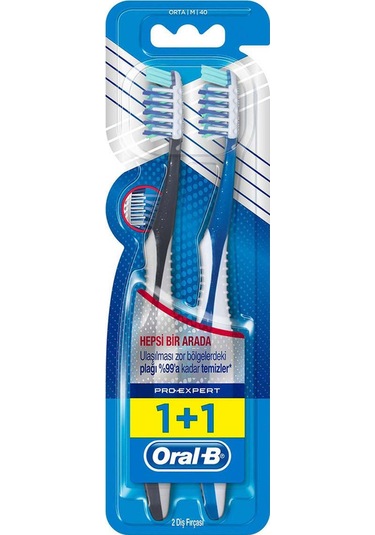 Oral-B Pro-Expert Diş Fırçası 40 Orta 1+1 Paketi