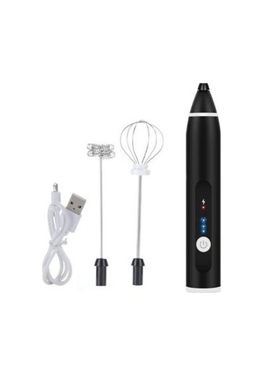 Soulader Usb Şarjlı Taşınabilir Elektrikli Süt Köpürtücü Ve Karıştırıcı - 3 Modlu Mini Blender, Cappuccino Ve Sıcak İçecekler İçin, Mutfak Ve Seyahat Kullanımına Uygun Siyah